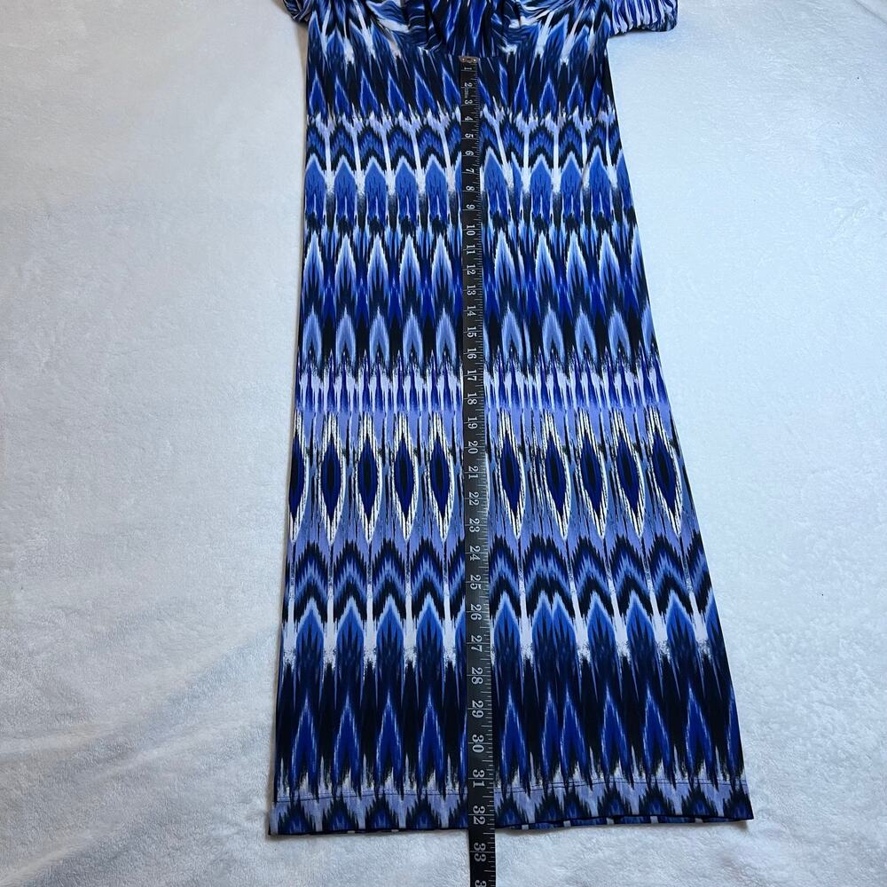 Chico's Navy and White Patterned Wide Leg Pants - Picture 9 of 14